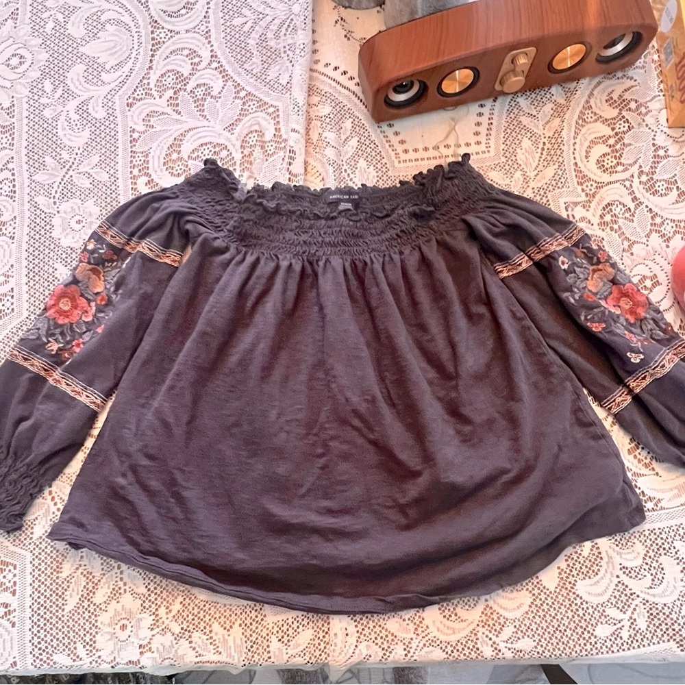 Medium Embroidered Boho Blouse